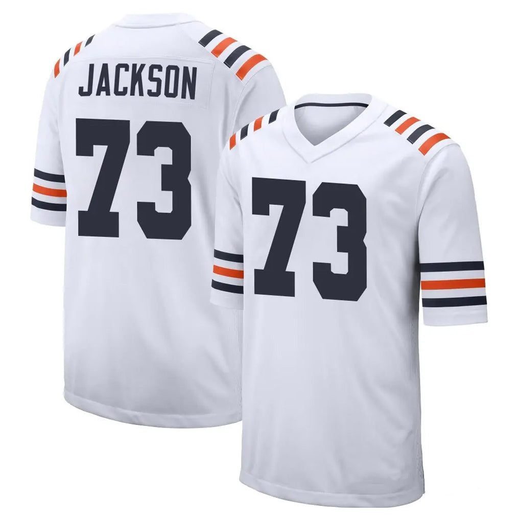 C.Bears #73 Jonah Jackson Player White Classic Home Game Kdoa Stitched Jerseys