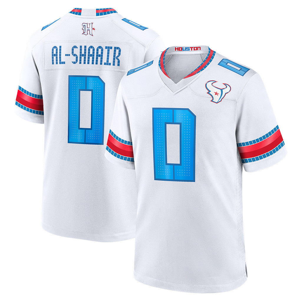 H.Texans #0 Azeez Al-Shaair Player Whtie 2026 Rivalries Vapor Home Game Kdoa Stitched jerseys