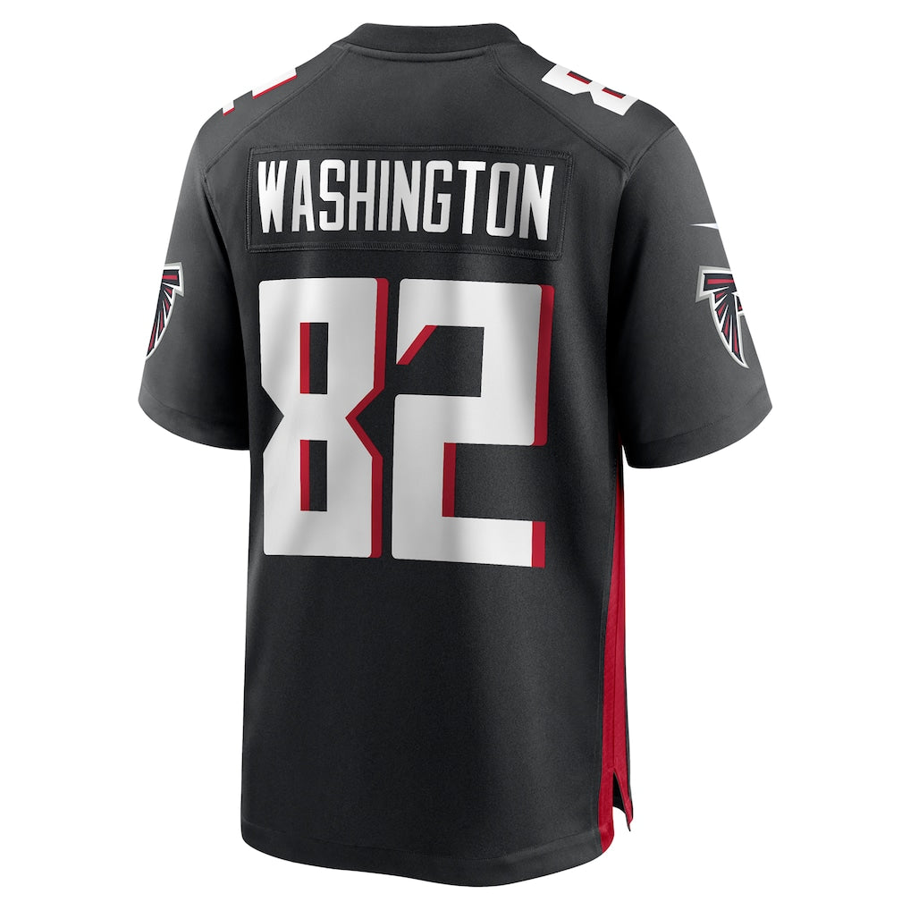 Kdoa A.Falcons #82 Casey Washington Black Team Game Jersey