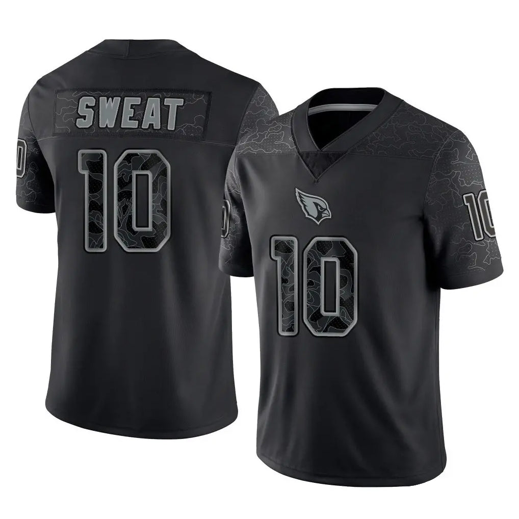 A.Cardinals #10 Josh Sweat Player Black RFLCTV Limited Home Game Kdoa Stitched Jerseys