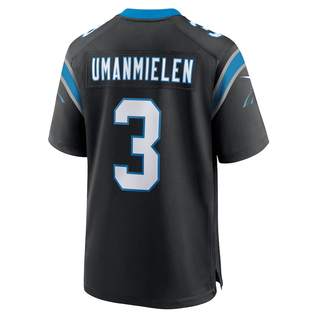 Kdoa C.Panthers #3 Princely Umanmielen Black Team Game Jersey