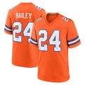 D.Broncos #24 Champ Bailey Player Orange Alternate Collection Throwback Game Kdoa Stitched Jerseys