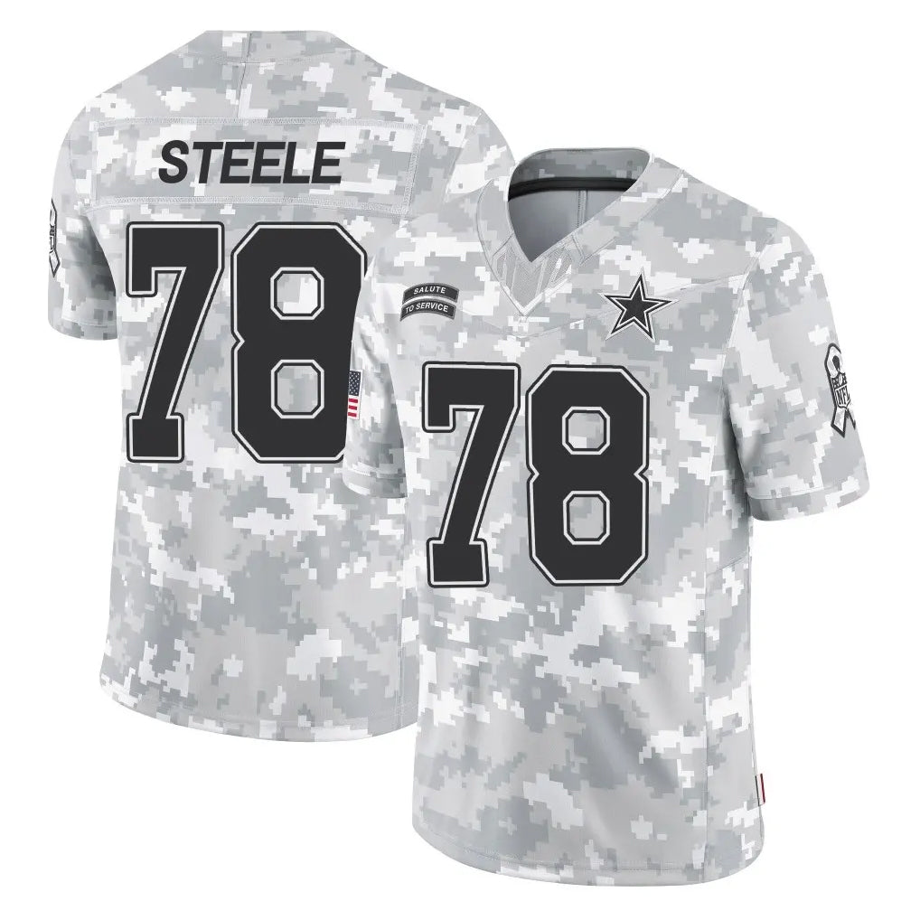 D.Cowboys #78 Terence Steele Player Arctic Camo Salute to Service Limited Home Game Xdoa Stitched Jerseys