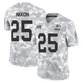 GB.Packers #25 Keisean Nixon Player Arctic Camo Salute To Service Limited Kdoa Stitched Jerseys