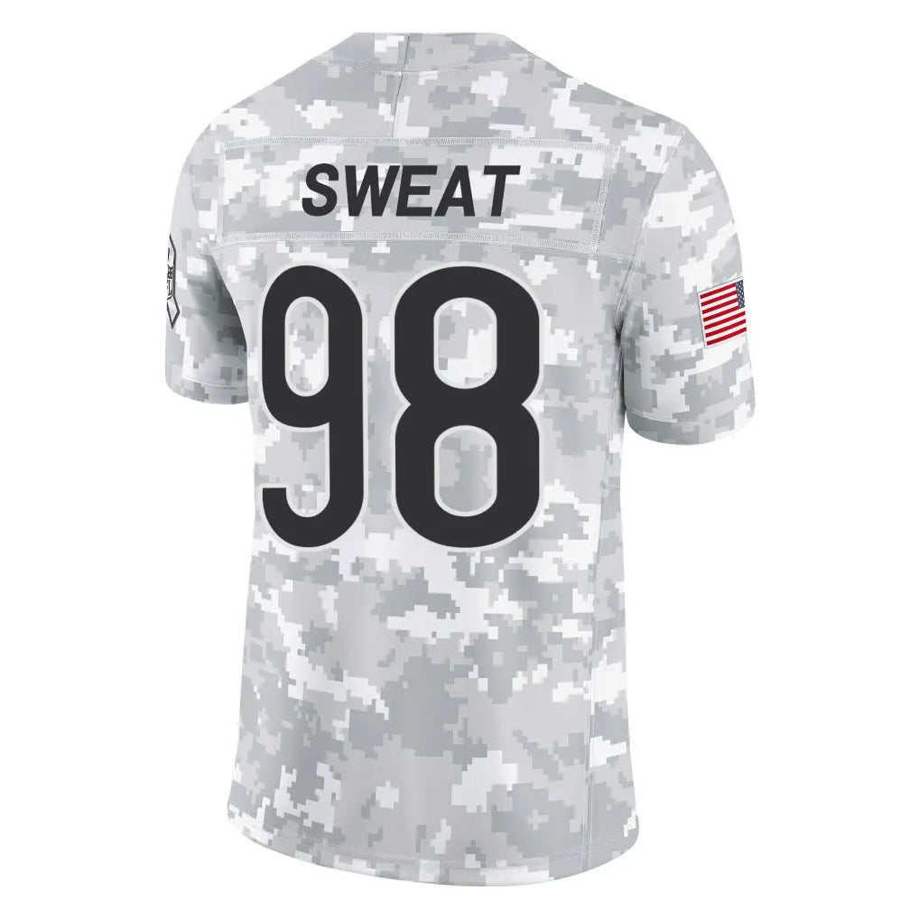 C.Bears #98 Montez Sweat Player Arctic Camo Salute to Service Limited Kdoa Stitched Jerseys