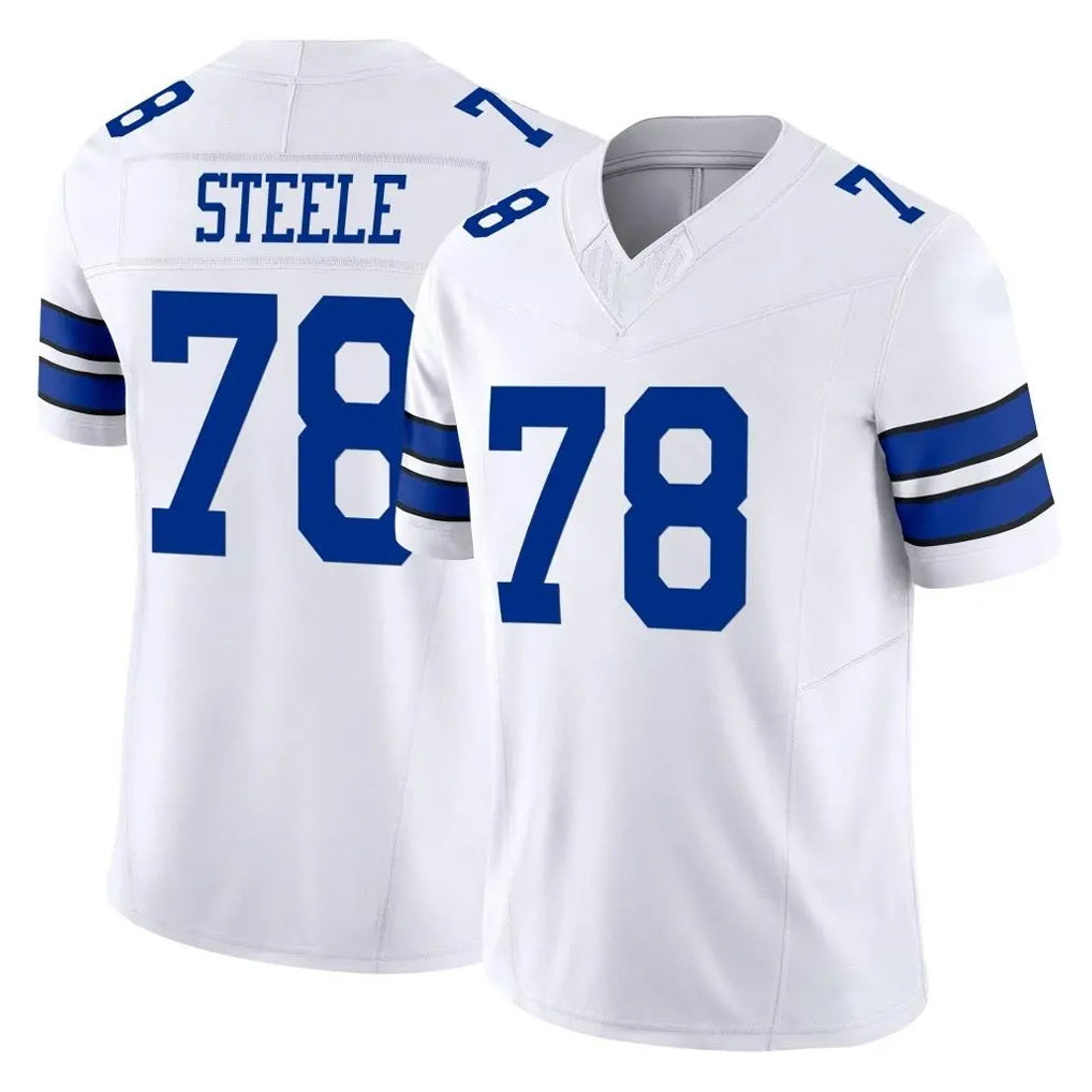 D.Cowboys #78 Terence Steele Player White Limited Vapor F.U.S.E. Home Game Xdoa Stitched Jerseys