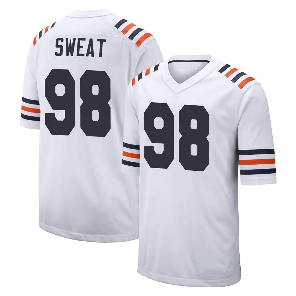 C.Bears #98 Montez Sweat Player White Classic Home Game Kdoa Stitched Jerseys