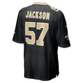 Kdoa NO.Saints #57 Rickey Jackson Black Retired Player Jersey