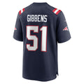 Kdoa NE.Patriots #51 Jack Gibbens Navy Team Game Jersey