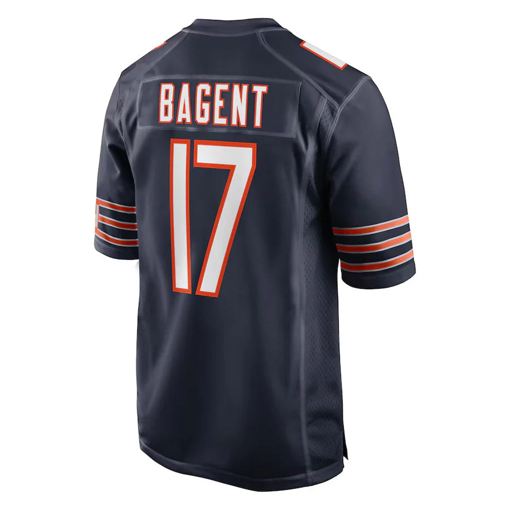 C.Bears #17 Tyson Bagent Player Navy Home Game Kdoa Stitched Jerseys