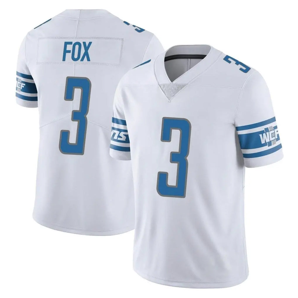 D.Lions #3 Jack Fox Player White Limited Vapor Untouchable Home Game Kdoa Stitched Jerseys