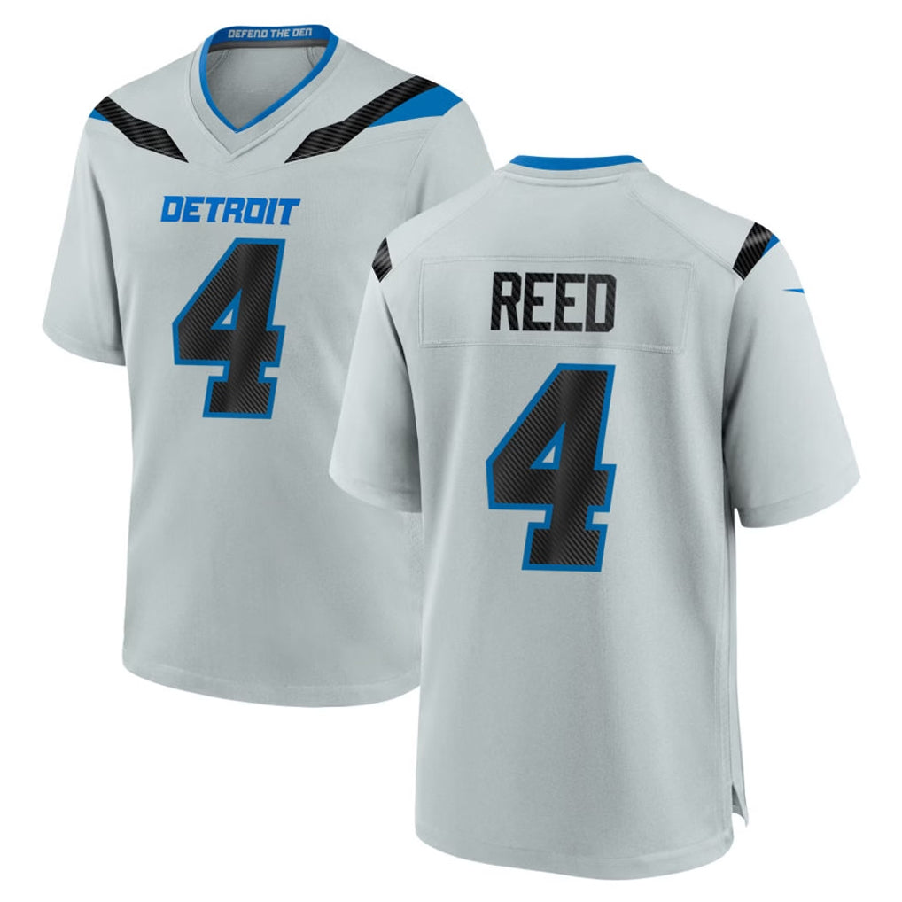 D.Lions #4 D.J. Reed Player Silver 2026 Rivalries Collection Home Game Kdoa Stitched Jerseys