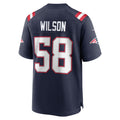 Kdoa NE.Patriots #58 Jared Wilson Navy Team Game Jersey
