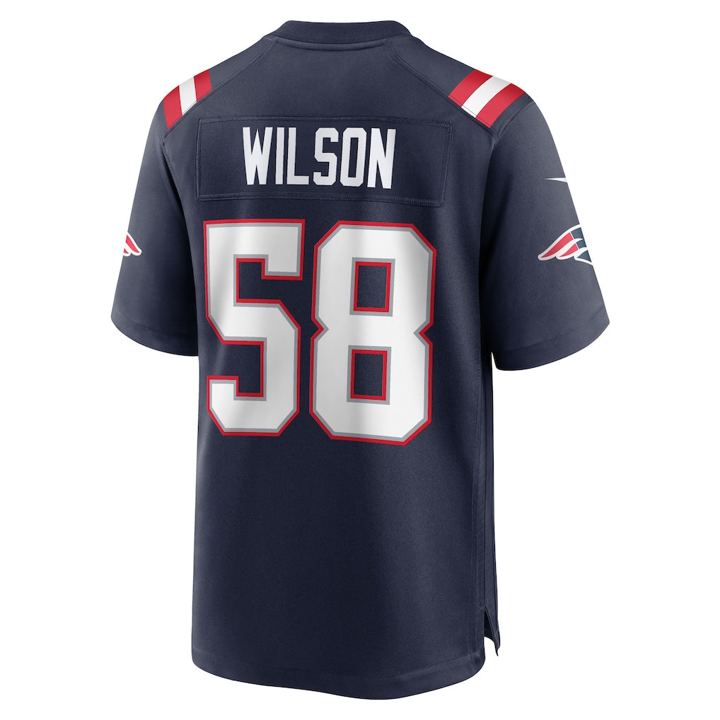 Kdoa NE.Patriots #58 Jared Wilson Navy Team Game Jersey