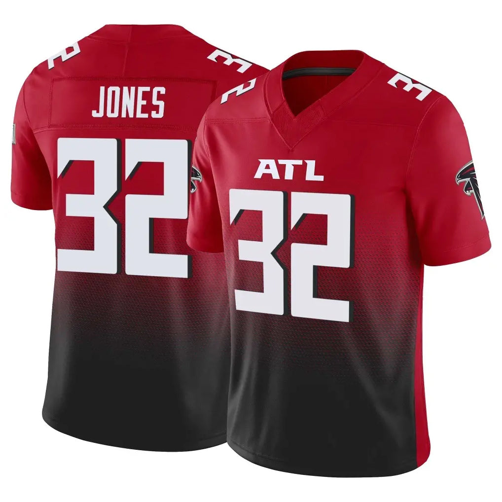 A.Falcons #32 Cash Jones Player Red Vapor F.U.S.E. Limited Home Game Kdoa Stitched Jerseys