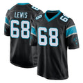 C.Panthers #68 Damien Lewis Player Black Home Game Kdoa Stitched Jerseys