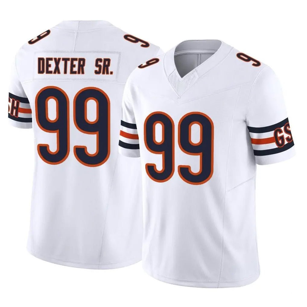 C.Bears #99 Gervon Dexter Sr. Player White Vapor F.U.S.E. Limited Home Game Kdoa Stitched Jerseys