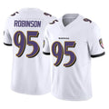 B.Ravens #95 Tavius Robinson Player White Vapor F.U.S.E. Limited Home Game Kdoa Stitched Jerseys