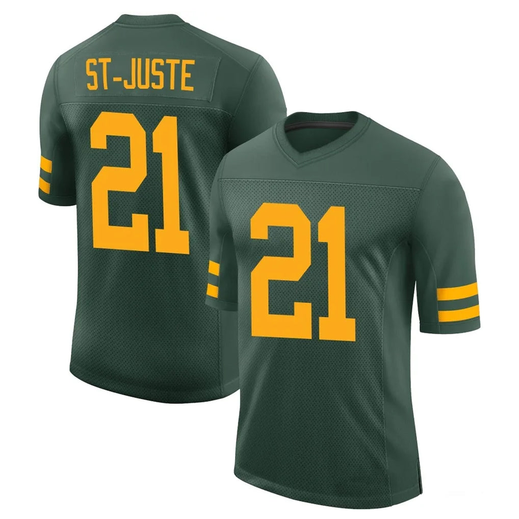 GB.Packers #21 Benjamin St-Juste Player Green Alternate Vapor Home Game Kdoa Stitched Jerseys