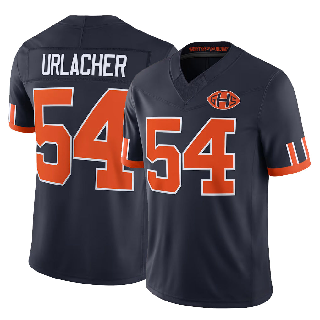 C.Bears #54 Brian Urlacher Player Navy Limited 2026 Rivalries Collection Home Game Kdoa Stitched Jerseys