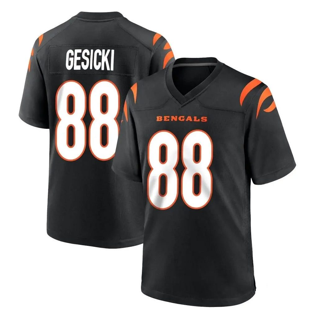 C.Bengals #88 Mike Gesicki Player Black Home Game Kdoa Stitched Jerseys