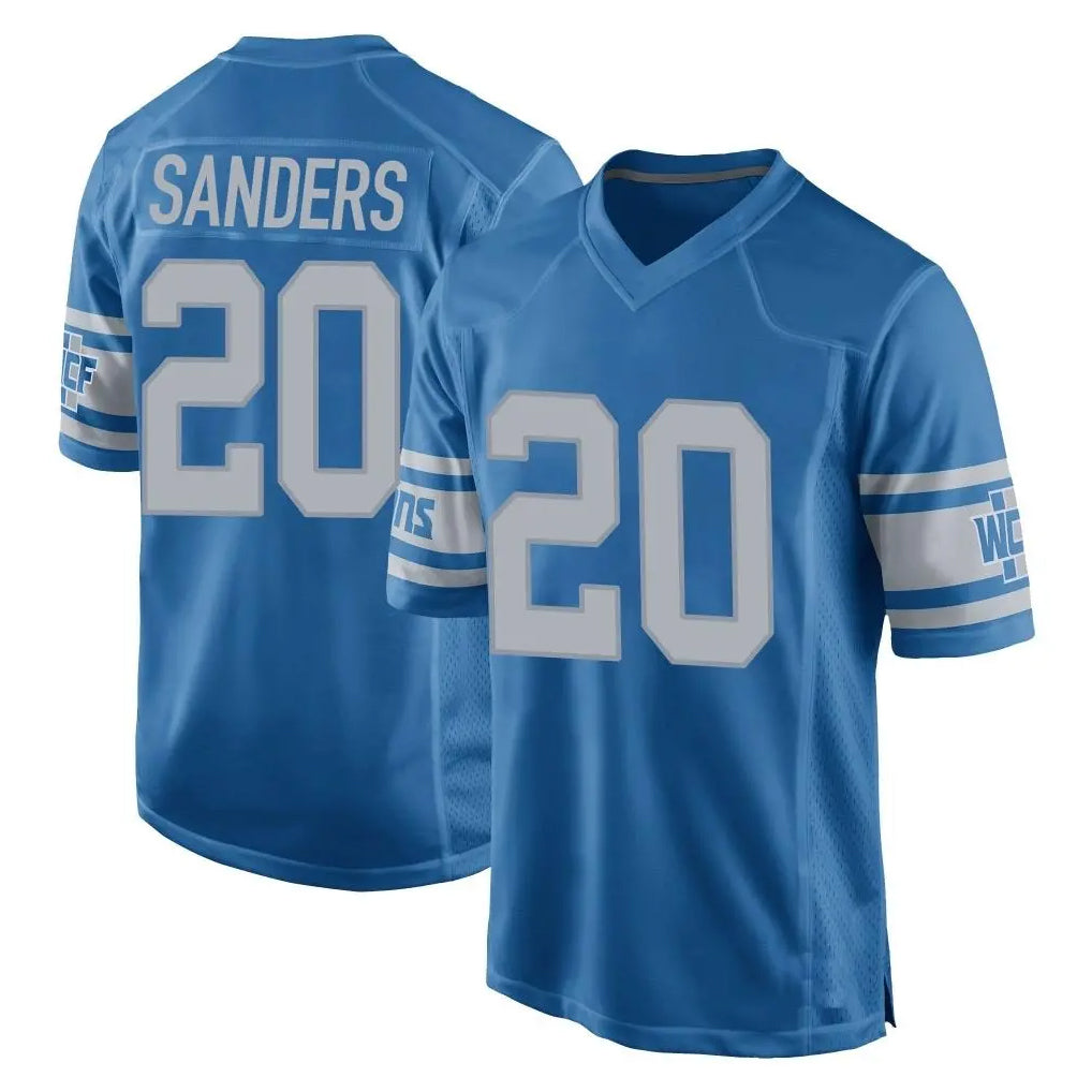 D.Lions #20 Barry Sanders Player Blue Vapor Untouchable Throwback Game Kdoa Stitched Jerseys