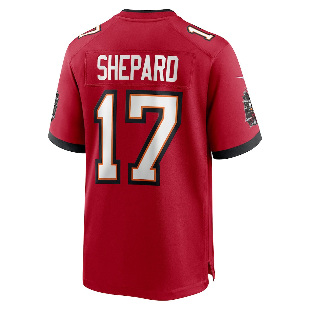 Kdoa TB.Buccaneers #17 Sterling Shepard Red Team Game Jersey