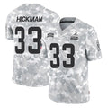 C.Browns #33 Ronnie Hickman Player Arctic Camo Salute to Service Limited Home Game Kdoa Stitched Jerseys