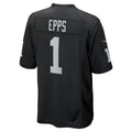Kdoa LV.Raiders #1 Marcus Epps Black Game Player Jersey