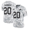 D.Lions #20 Barry Sanders Player Arctic Camo Salute To Service Limited Kdoa Stitched Jerseys