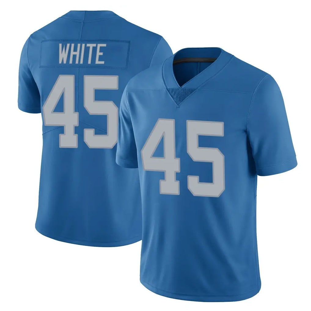 D.Lions #45 Devin White Player Blue Limited Throwback Vapor Untouchable Kdoa Stitched Jerseys