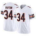 C.Bears #34 Walter Payton Player White Vapor F.U.S.E. Limited Home Game Kdoa Stitched Jerseys