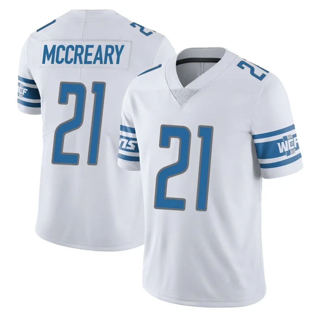 D.Lions #21 Roger McCreary Player White Limited Vapor Untouchable Home Game Kdoa Stitched Jerseys