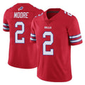B.Bills #2 DJ Moore Player Red Vapor Untouchable Limited Kdoa Stitched Jerseys