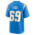 Kdoa LA.Chargers #69 Josh Fuga Powder Blue Team Game Jersey