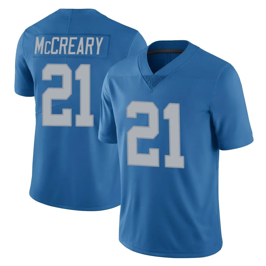 D.Lions #21 Roger McCreary Player Blue Limited Throwback Vapor Untouchable Kdoa Stitched Jerseys