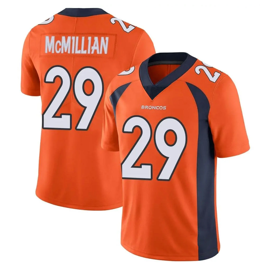 D.Broncos #29 Ja'Quan McMillian Player Orange Color Vapor Untouchable Limited Game Kdoa Stitched Jerseys