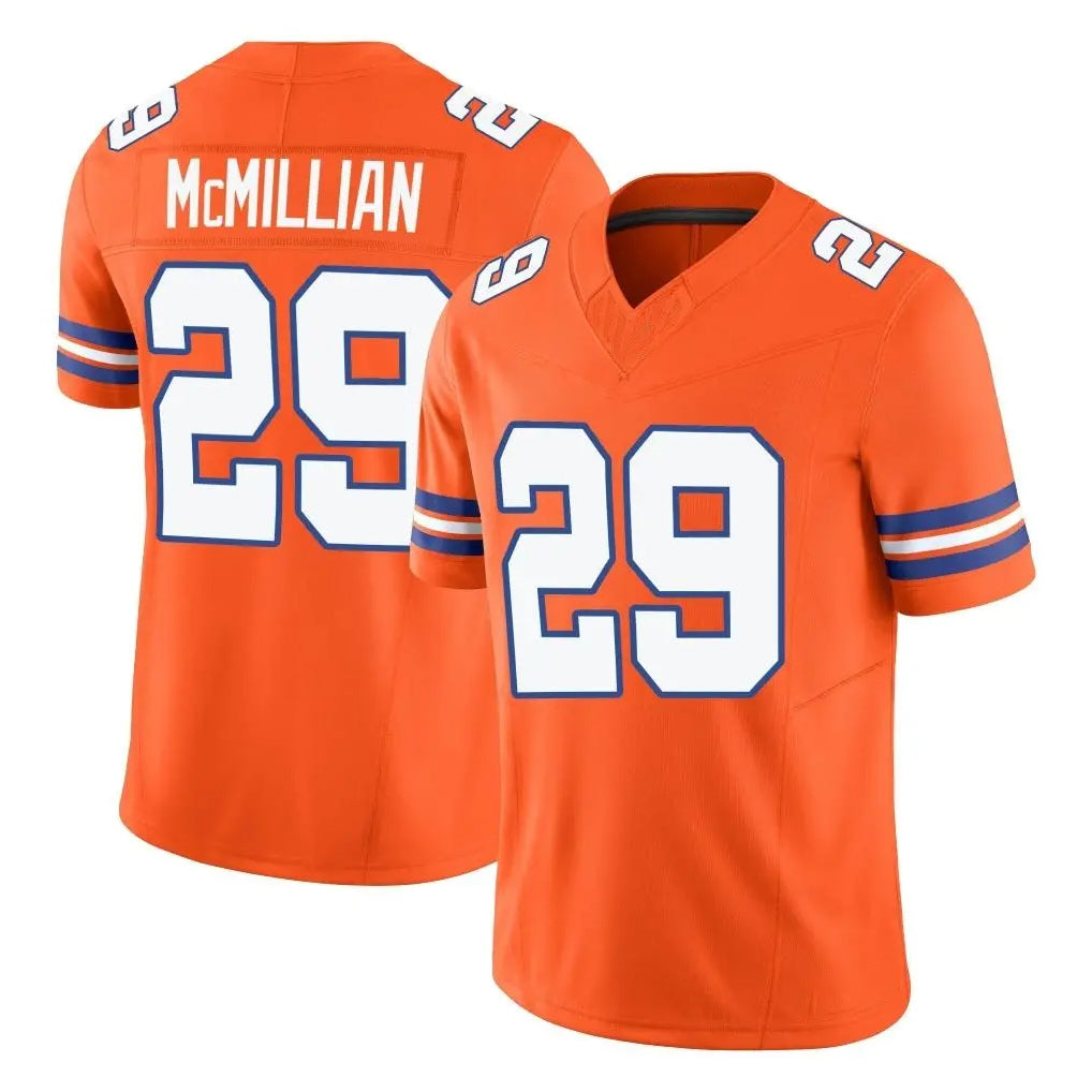 D.Broncos #29 Ja'Quan McMillian Player Orange Limited Alternate Vapor F.U.S.E. Throwback Game Kdoa Stitched Jerseys