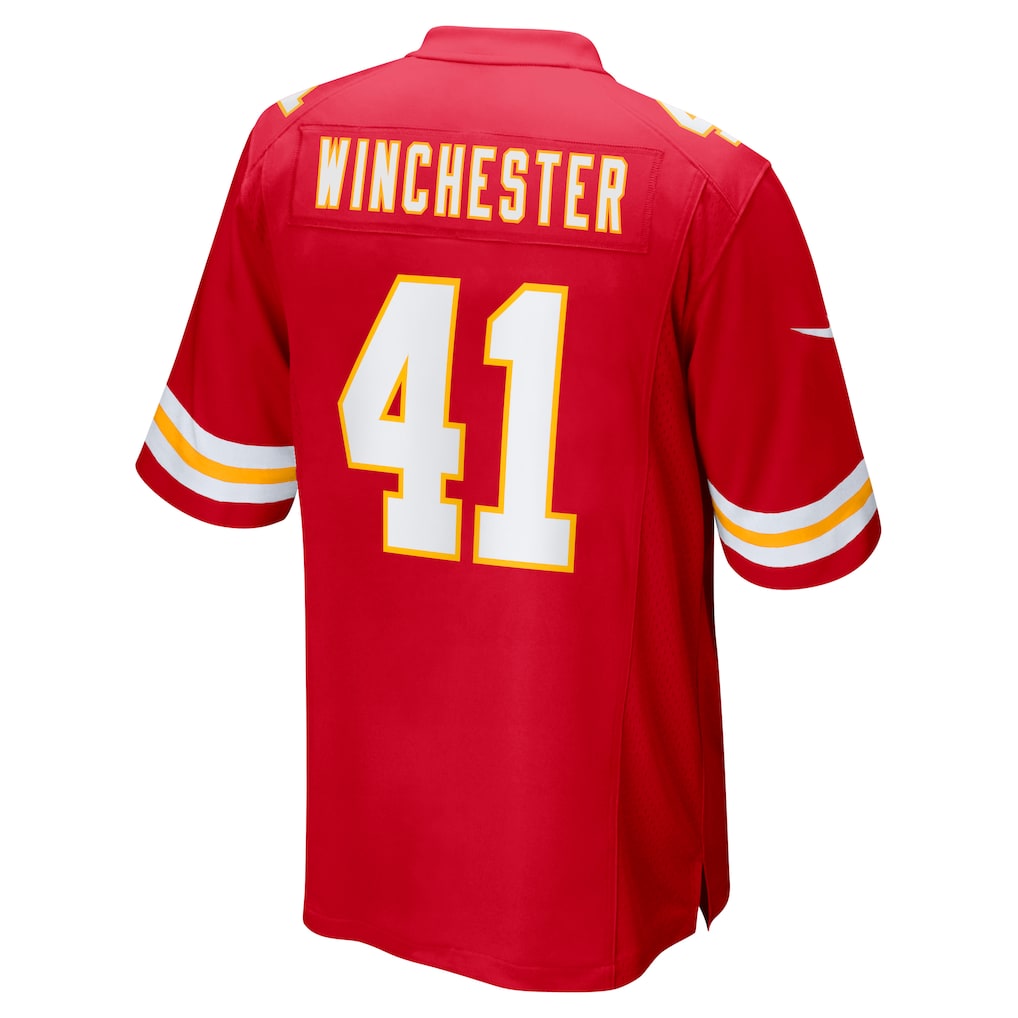 Kdoa KC.Chiefs #41 James Winchester Red Game Jersey