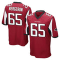 A.Falcons #65 Matthew Bergeron Player Red Color Vapor Home Game Kdoa Stitched Jerseys
