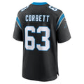 Kdoa C.Panthers #63 Austin Corbett Black Team Game Jersey