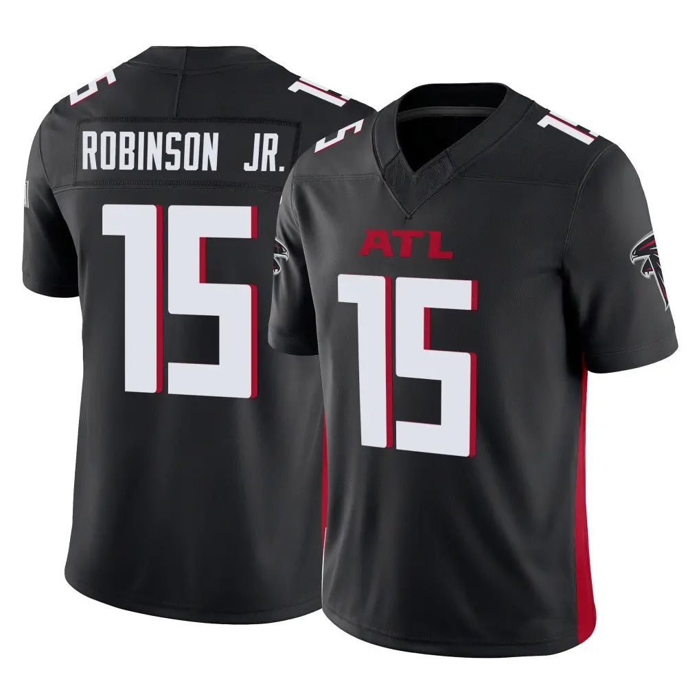 A.Falcons #15 Brian Robinson Player Black Vapor F.U.S.E. Limited Home Game Kdoa Stitched Jerseys