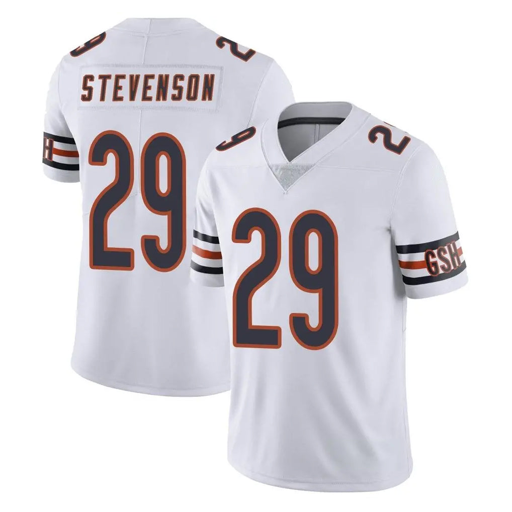 C.Bears #29 Tyrique Stevenson Player White Vapor Untouchable Limited Home Game Kdoa Stitched Jerseys