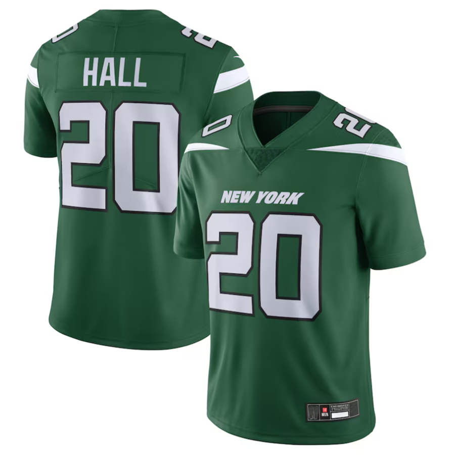 Kdoa #20 Breece Hall Player NY.Jets Gotham Green Vapor Untouchable Limited Stitched Jerseys