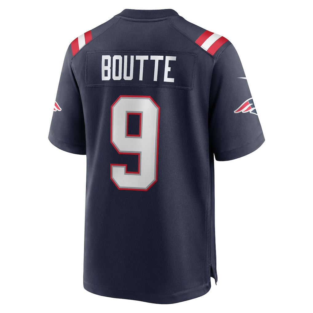 Kdoa NE.Patriots #9 Kayshon Boutte Navy Game Jersey