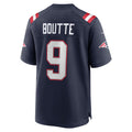 Kdoa NE.Patriots #9 Kayshon Boutte Navy Game Jersey