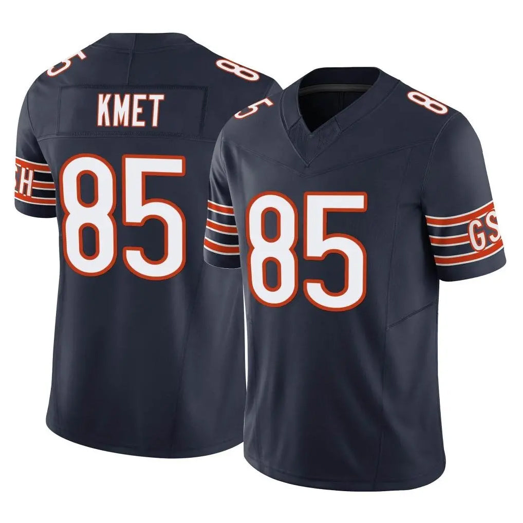 C.Bears #85 Cole Kmet Player Navy Vapor F.U.S.E. Limited Home Game Kdoa Stitched Jerseys