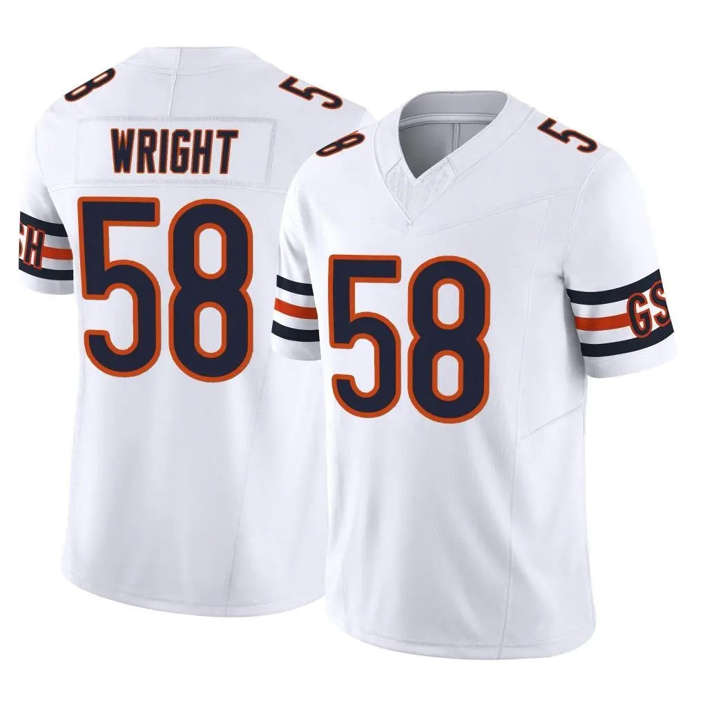 C.Bears #58 Darnell Wright Player White Vapor F.U.S.E. Limited Home Game Kdoa Stitched Jerseys