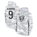 C.Bears #9 Jim McMahon Player Arctic Camo Salute to Service Pullover Hoodies Limited Kdoa Stitched Jerseys