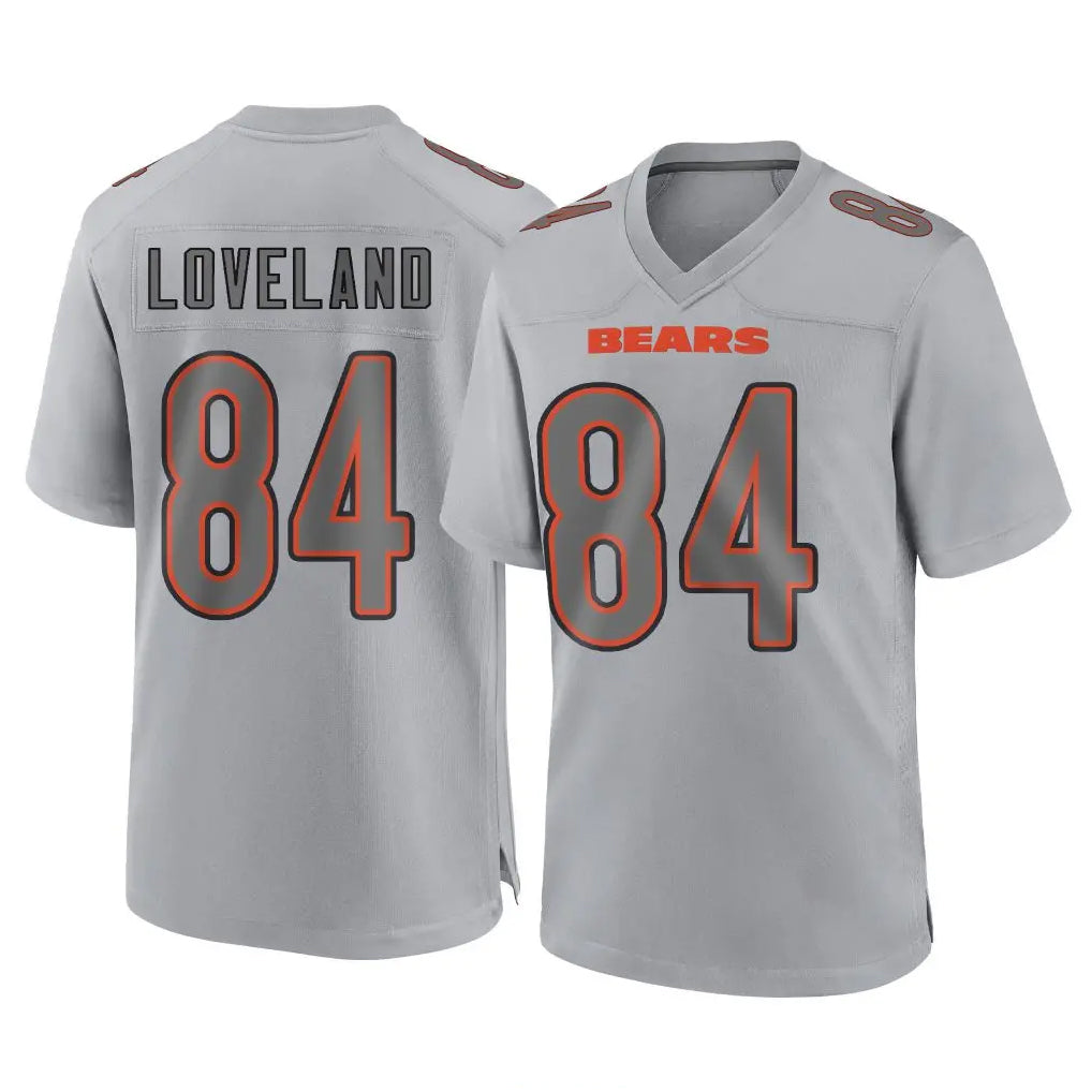 C.Bears #84 Colston Loveland Player Gray Atmosphere Fashion Game Kdoa Stitched Jerseys